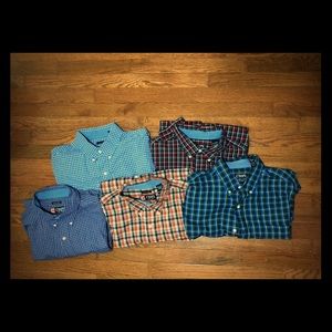 5 XL LONG SLEEVE CHAPS BUTTON UP SHIRTS